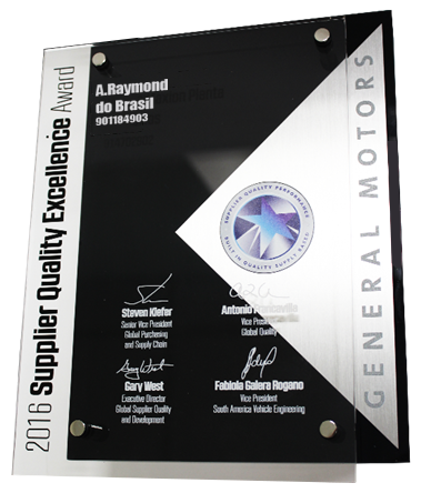 Supplier Quality Excellence Award for ARaymond Brazil Supplier Quality Excellence Award for ARaymond Brazil