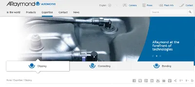 ARaymond Launches New Website for Automotive Market